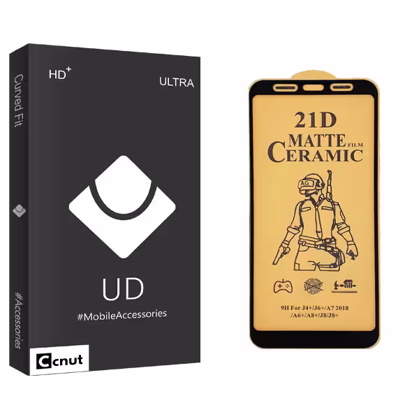 محافظ صفحه نمایش سرامیکی کوکونات مدل UD Black مناسب برای گوشی موبایل سامسونگ Galaxy J4 Plus