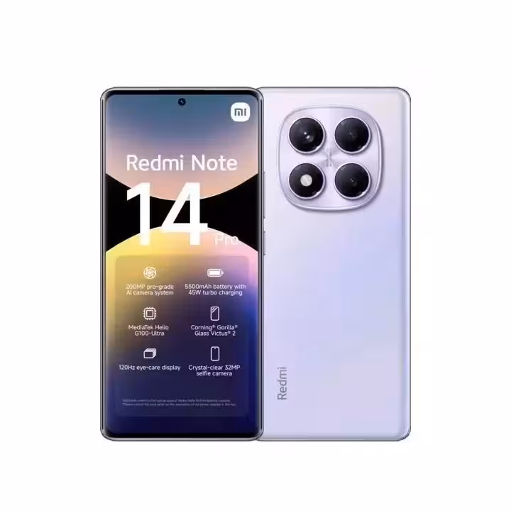 خرید گوشی گوشی موبایل شیائومی Redmi Note 14 pro 4G ظرفیت 512 رم 12گیگابایت (پک گلوبال) به صورت نقدی و اقساطی