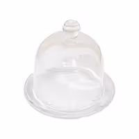 ظرف کره خوری شیشه ای مدل درب دار