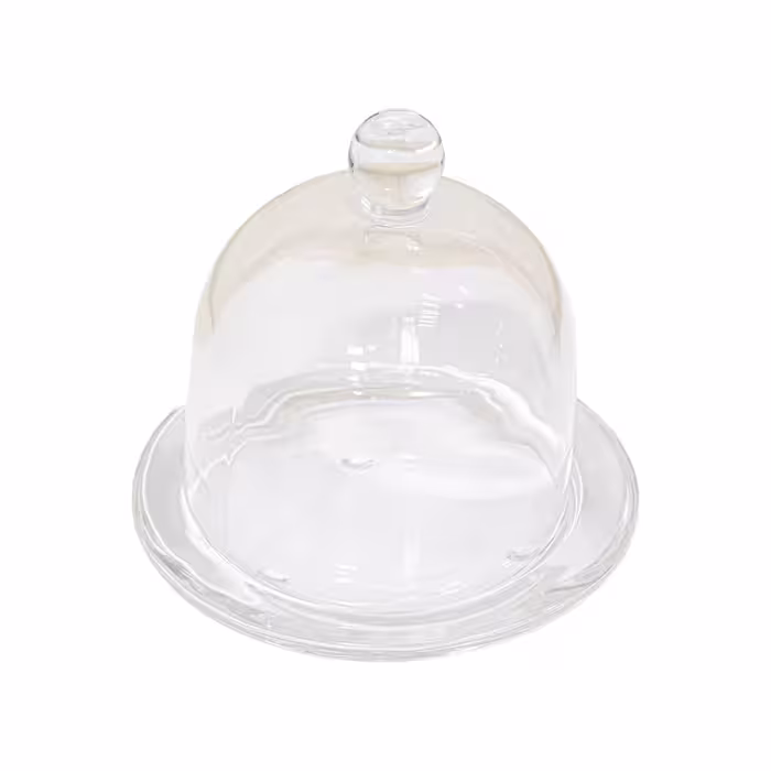 ظرف کره خوری شیشه ای مدل درب دار