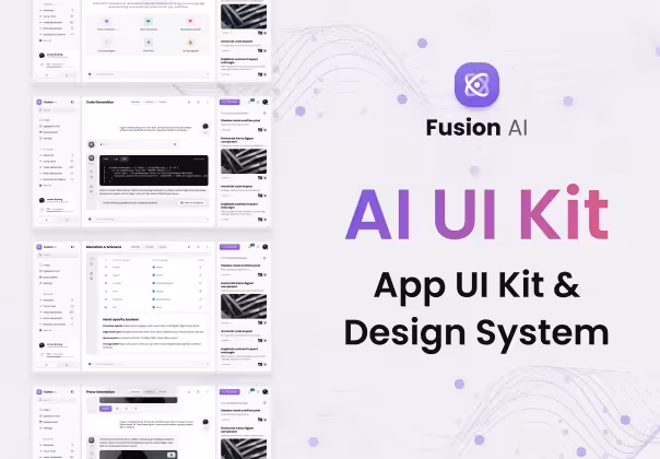 کیت UI هوش مصنوعی فیوژن برای طراحی حرفه‌ای | Fusion AI