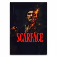تابلو سینمایی صورت زخمی Scarface