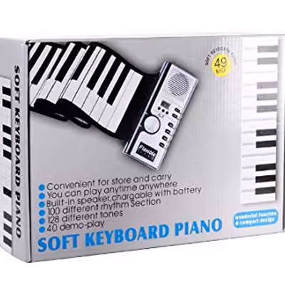 کیبورد پیانو رولی پرتابل soft keyboard piano