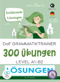 کتاب گرامر آلمانی DaF Grammatiktrainer 300 ubungen A1 B2 Losungen