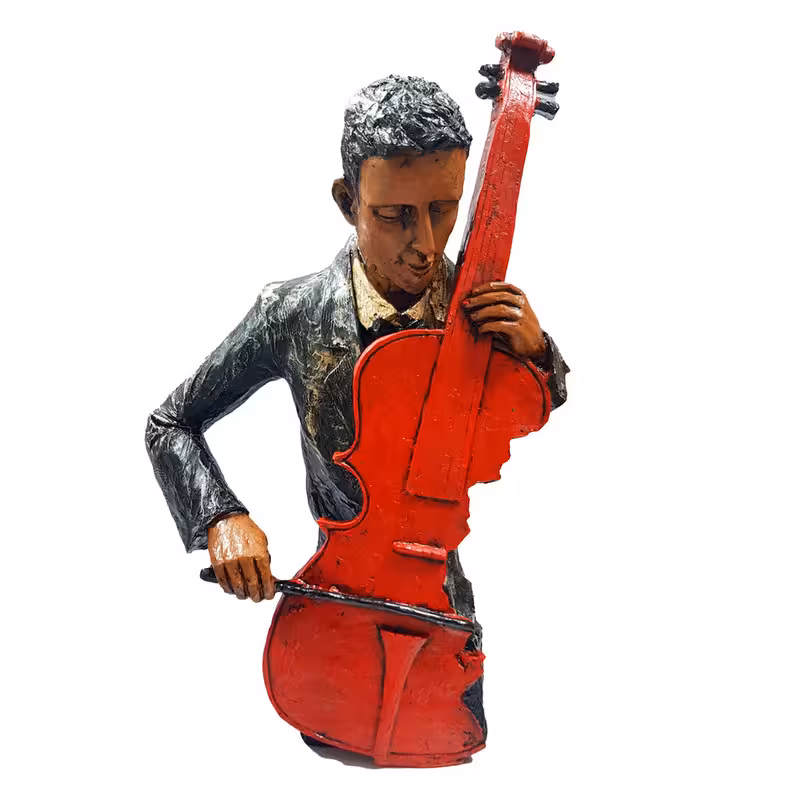 مجسمه مدل نوازنده ویولن سل کد DG404