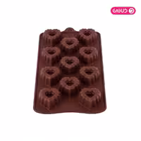 قالب سیلیکون ویژه شکلات قلب شیفون CHS25