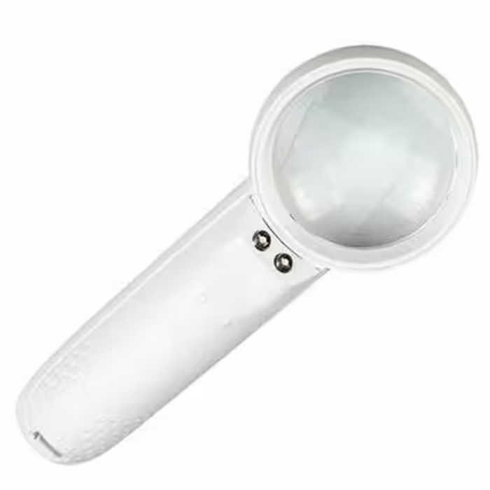 ذره بین دستی Magnifier مدل MG6B-3 بزرگنمایی 5X دارای دو عدد LED