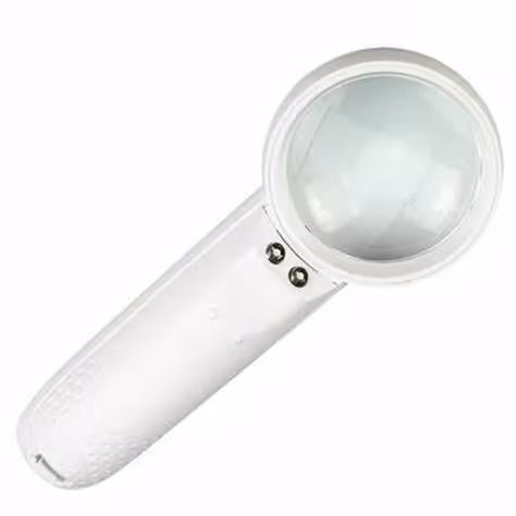 ذره بین دستی Magnifier مدل MG6B-3 بزرگنمایی 5X دارای دو عدد LED