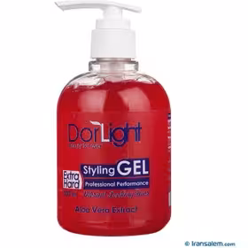 ژل حالت دهنده بسیار قوی دورلایت حاوی عصاره آلوئه ورا حجم 300 میلی لیتر ا Dorlight Extra Hard Styling Gel