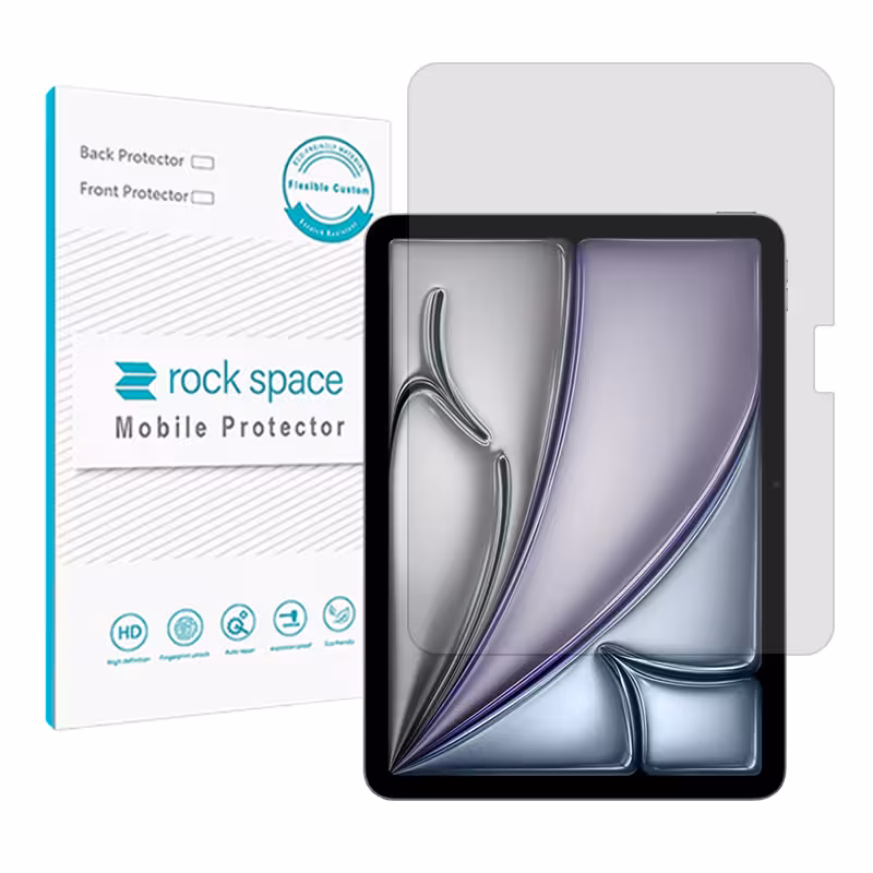 گلس تبلت اپل iPad Air 13 (2025) مدل نانو هیدروژل مات برند راک اسپیس کد XL