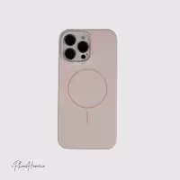 قاب سیلیکونی Case مگ سیف صورتی مناسب iPhone 16 Pro (7111)