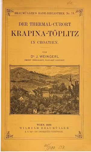 خرید و دانلود نسخه کامل کتاب Der Thermal-Curort [Kurort] Krapina-Töplitz in Croatien [Kroatien]