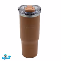 تراول ماگ (ماگ مسافرتی) دو حالته، حجم 900 میلی‌لیتر، رنگ قهوه‌ای، کد 002