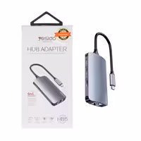 هاب شش پورت USB-C یسیدو مدل HB15