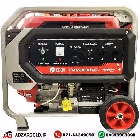 موتور برق 6000 وات استارتی تمام مس ادون مدل PT-RWD6000-AS
