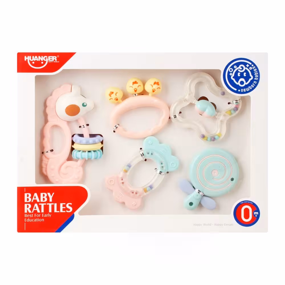 ست جغجغه دندان گیر دار 5 تکه هانگر Huanger