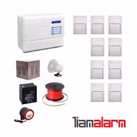 پکیج دزدگیر اماکن با سیم مدل فایروال سیم کارتی و تلفنی F10F9