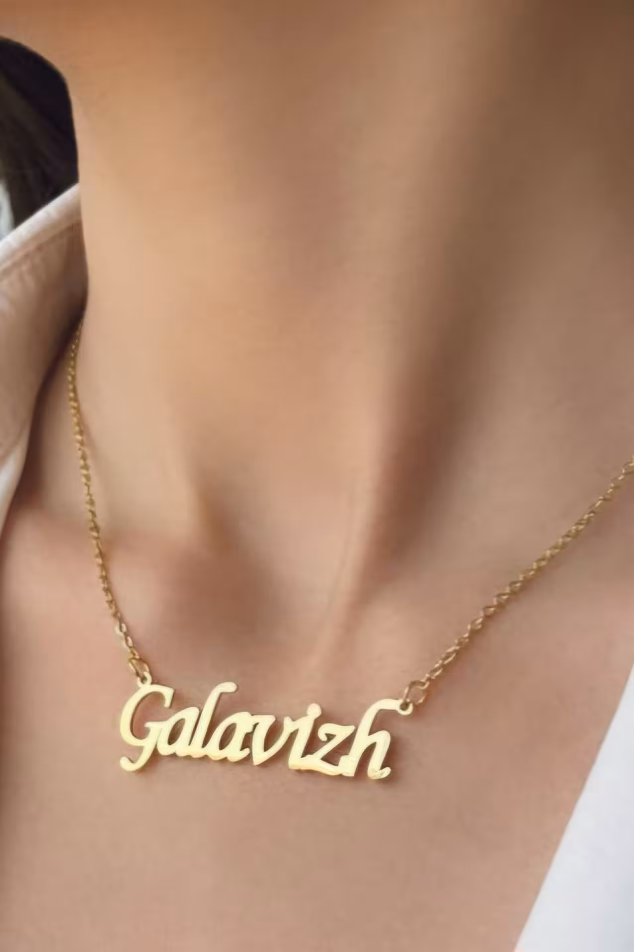 گردنبند استیل مدل اسم گلاویژ