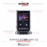 مانیتور تویوتا لندکروز 2015-2021 (اتاق 200) فابریک اندروید مدل تسلایی