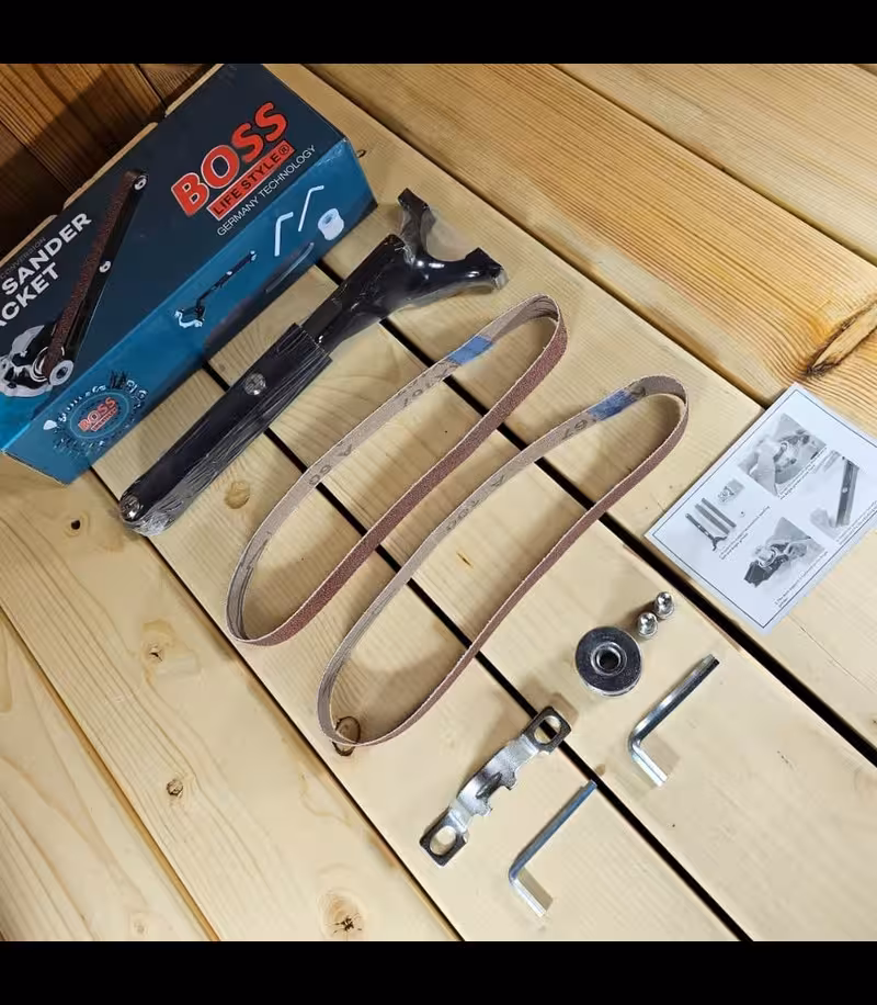 تبدیل مینی فرز به سنباده نواری باس مدل Beltsander