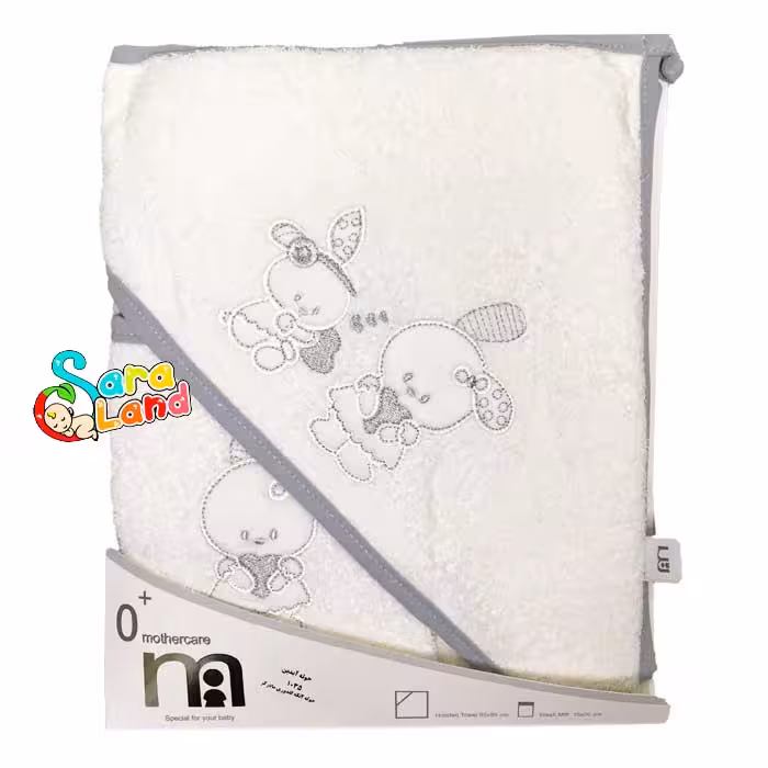 حوله دخترانه مادرکر mothercare طرح خرگوش و قلب
