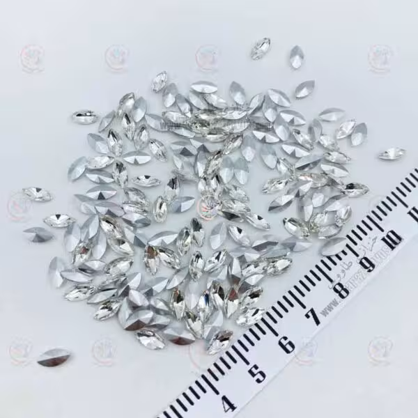 مارکیز چشمی سنگی سفید 4در8 بسته 50عددی