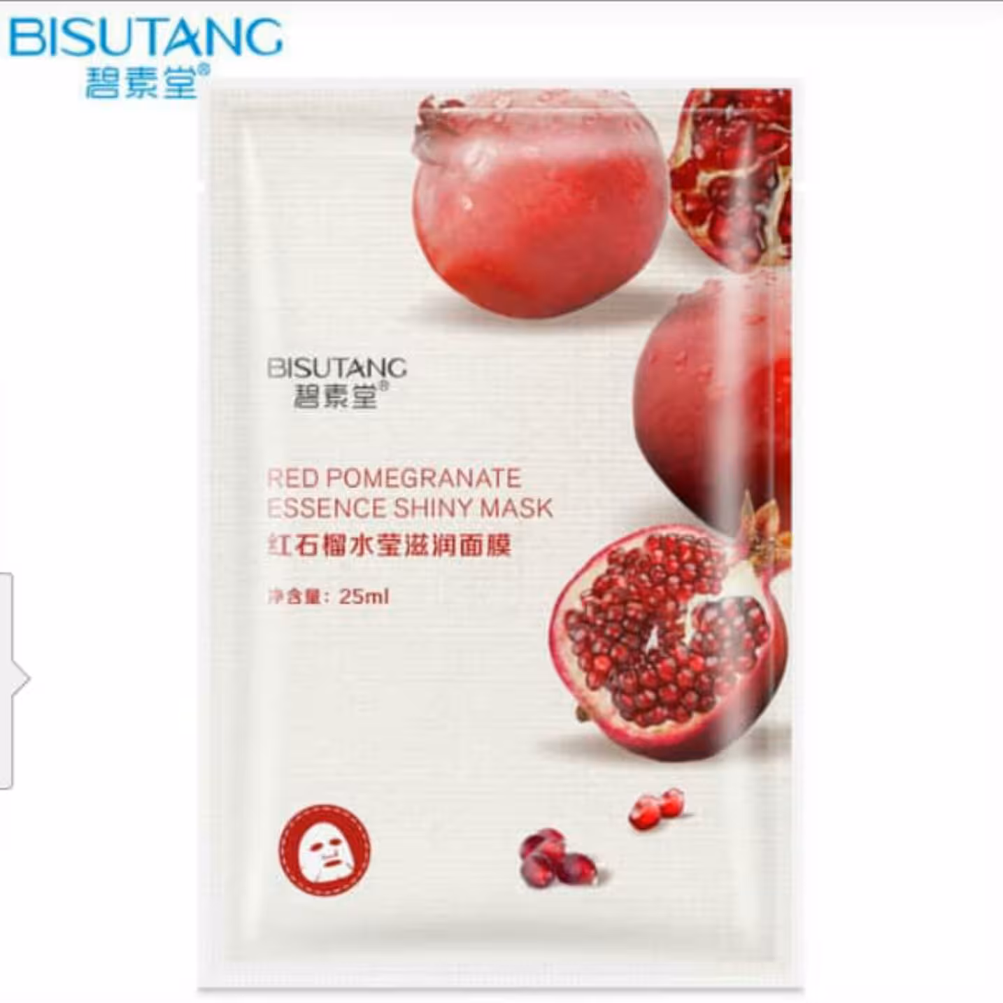 ماسک ورقه ای صورت انار بیسوتانگ محصولات پوست مهتا