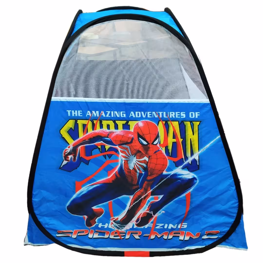 چادر بازی کودک فنری تاشو طرح مردعنکبوتی اسپایدر من spiderman قرمز سیسمونی کد 1