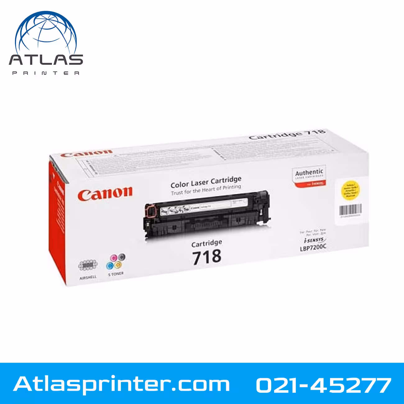 کارتریج لیزری کانن Canon 718 زرد