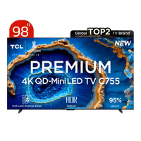 تلویزیون هوشمند QD-MINI LED 4K TV تی سی ال مدل C755 سایز 98 اینچ - فروشگاه ایران ایکس ویژن