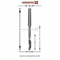 مته عمومی تک کاناله 8*100*50*35*5 از جنس HSS