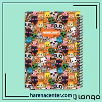 دفتر مدرسه طرح مینی ماب های ماینکرفت برند لانگو