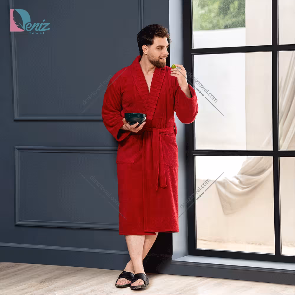حوله تن پوش ویتو رنگ زرشکی