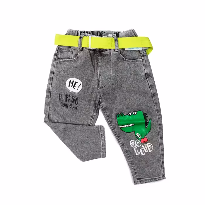 شلوار مام استایل طرح دایناسور