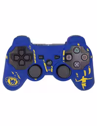 روکش محافظ دسته PS3 لیزری آبی زرد طرح چلسی