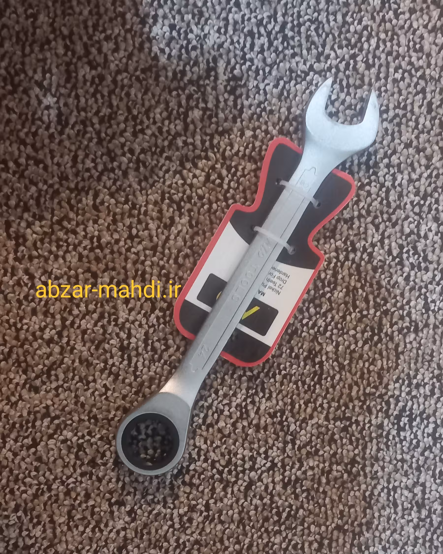 آچار 24 یکسر جغجغه ای مات AZDآلیاژ فولاد کروم وانادیوم