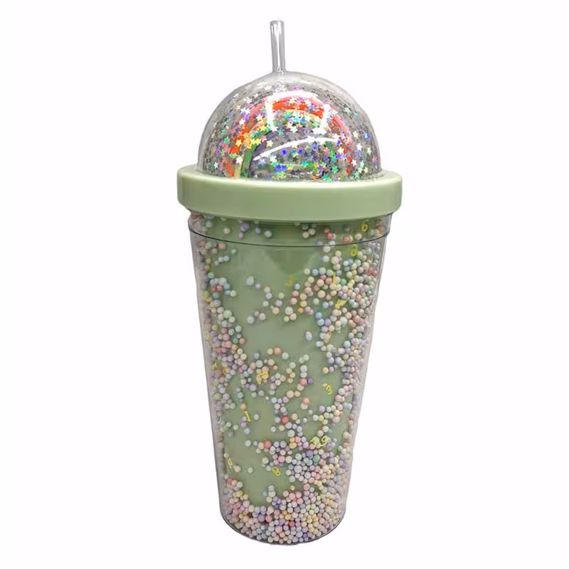 ماگ اسموتی فانتزی نی دار طرح رنگین کمان کد328