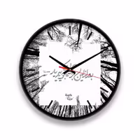 ساعت رومیزی راویتا مدل تایپوگرافی کد 3390 در رنگ های مشکی و سفید