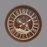 SCHOBERT شوبرت ساعت دیواری  قهوه ای 2 موتوره طرح ایفل قطر 60 – SH-6423