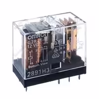رله کتابی امرون شیشه ای 12 ولت 16 آمپر 8 پایه OMRON G2R-1-E