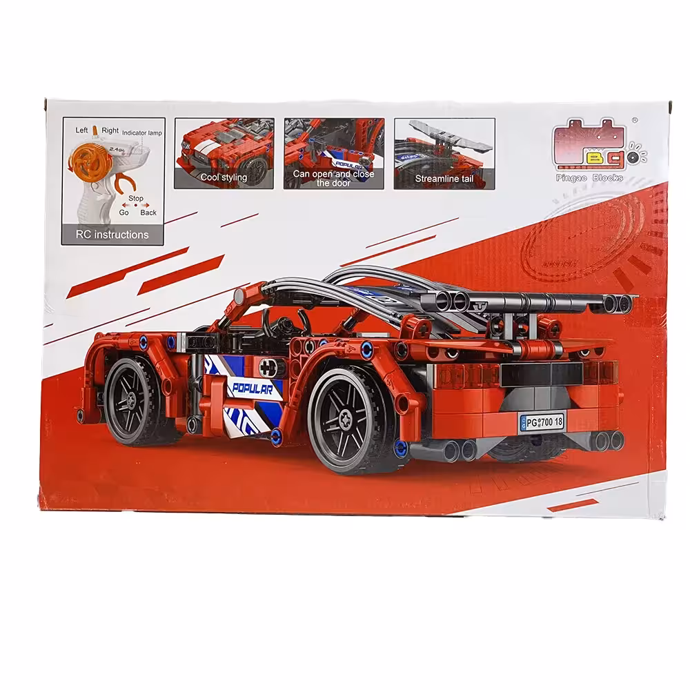 لگو ماشین فورد GT قرمز کنترلی 433 قطعه مقیاس 1/16 کد NO.70018