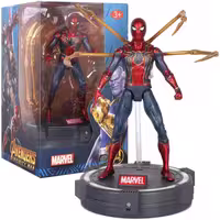 اکشن فیگور اسپایدرمن چراغدار پایه دار لیمیتد برند ZD toys