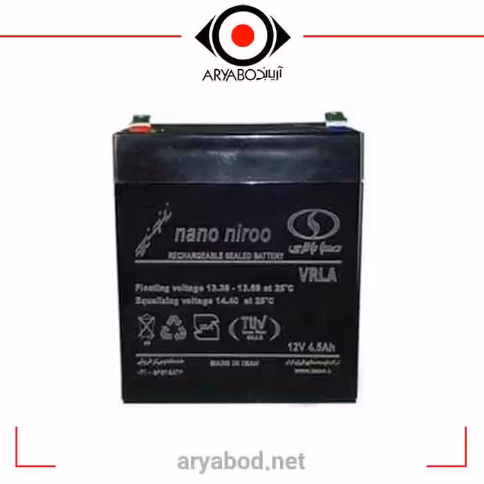 باتری یو پی اس 12ولت  4.5 آمپر صبا باتری مدل  (UPS BATTERY SABA 12SB4.5 (12V 4.5AH
