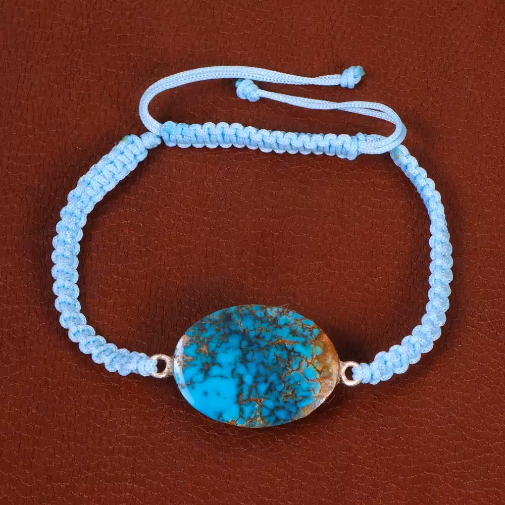 دستبند فیروزه اسپرت کد 30406 - جواهری مشاهیر