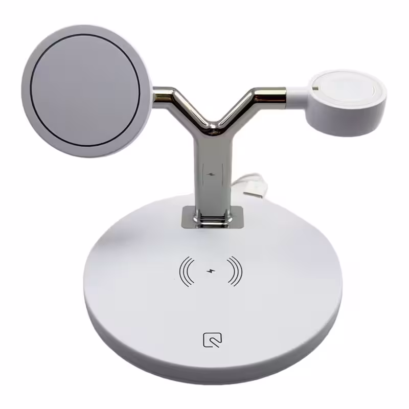 شارژر رومیزی کد12 مدل وایرلس Wireless Charging Station 3 in 1 | کالا مکس