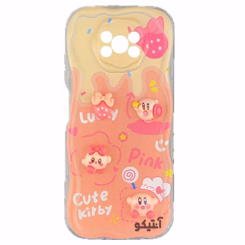 قاب پاستیلی شفاف عروسک برجسته مناسب برای Xiaomi Poco X3-کد 40924