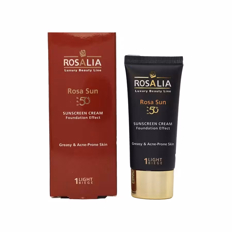 رزالیا-ضد افتاب SPF50پوست چرب رنگی 1(م)