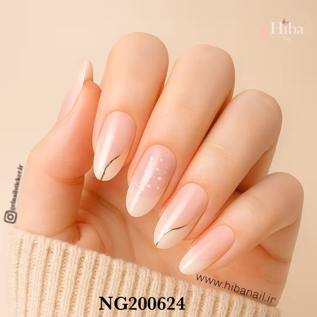 استیکر ژله ای کاشت ناخن (نیل رپ)_کد NG200624