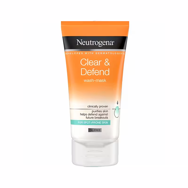 قیمت و خرید ماسک شوینده صورت نوتروژینا مدل Clear   Defend