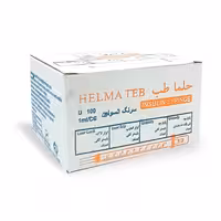 سرنگ انسولین حلما یک سی سی لوئرلاک جعبه 60عددی